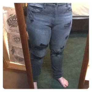 Fashion Nova Black Ripped Jeans